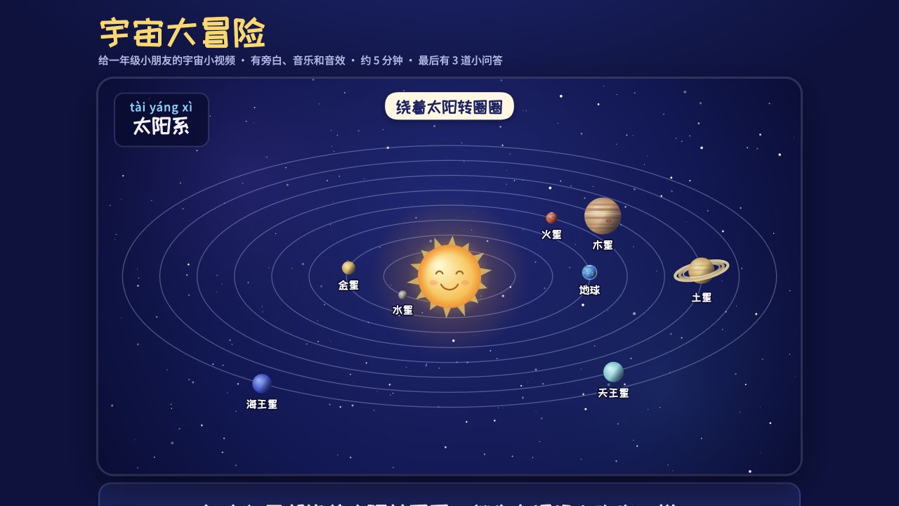 宇宙大冒险学生作品界面